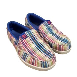 plaid dc slip on shoes